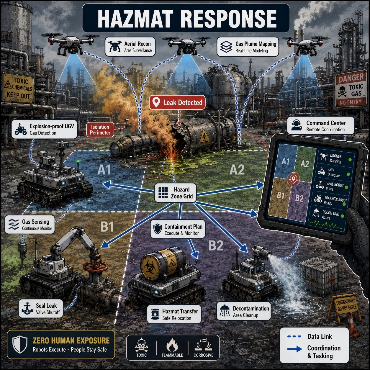 Hazmat response robots